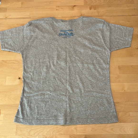 Harley Davidson women’s tshirt size 2x, grey and blue glitter - Picture 4 of 5